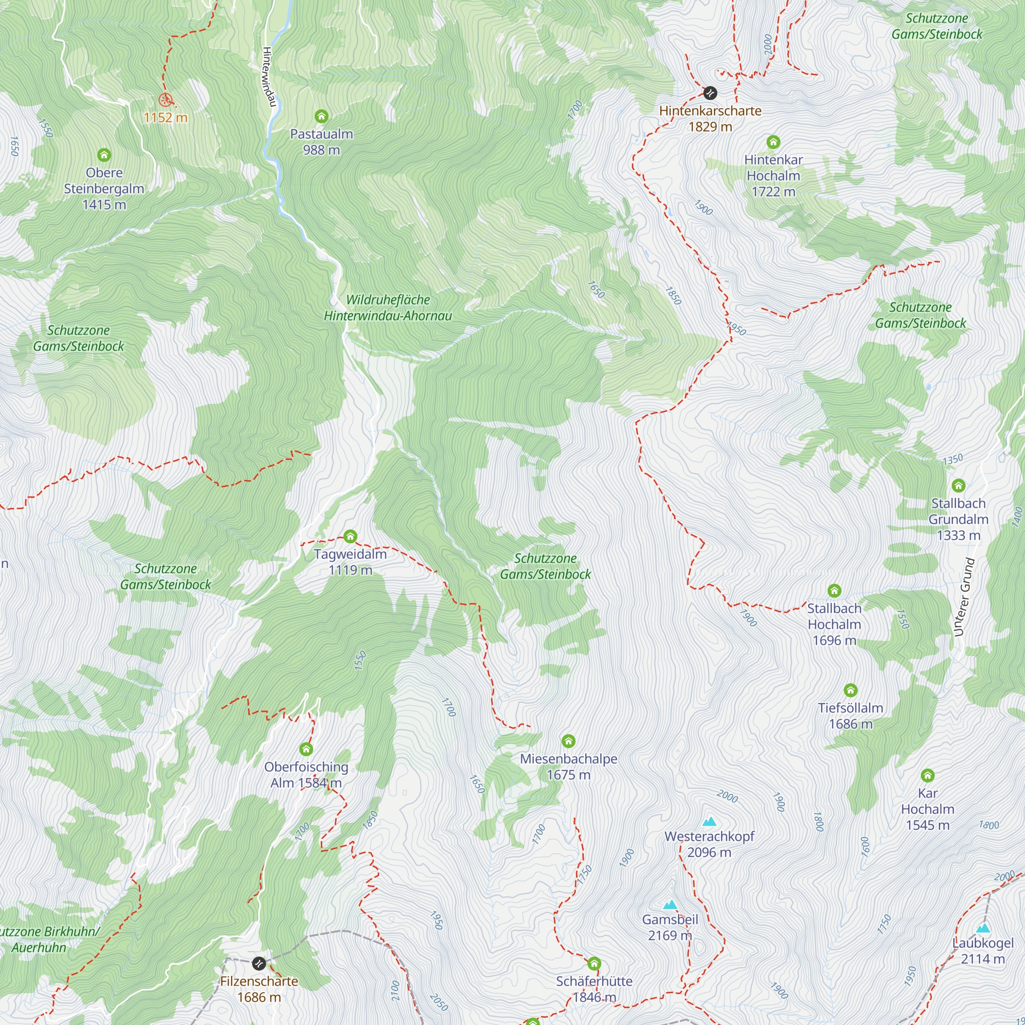 Strublschlagalm map