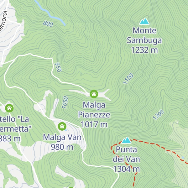 Map of Malga Pianezze