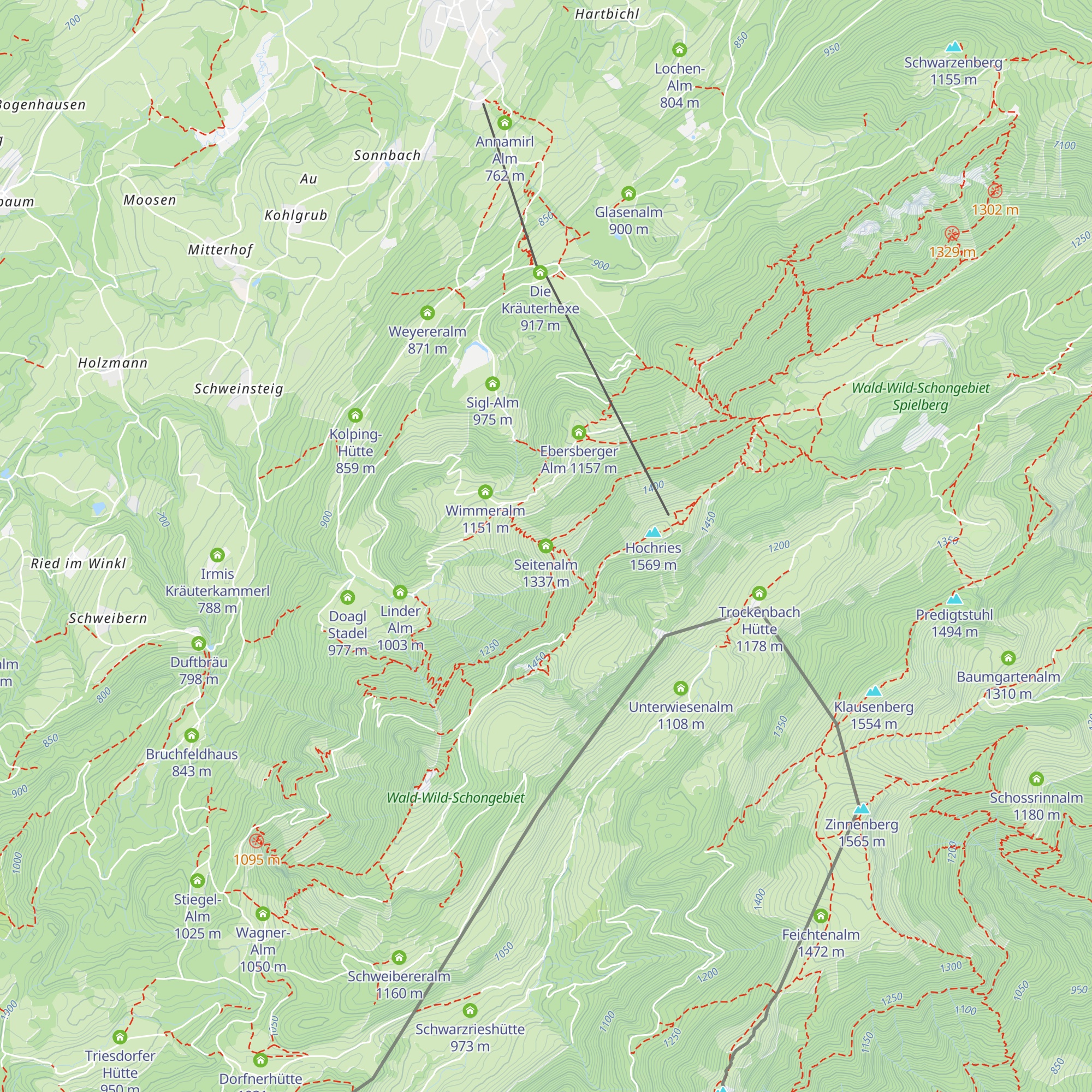 Seitenalm map