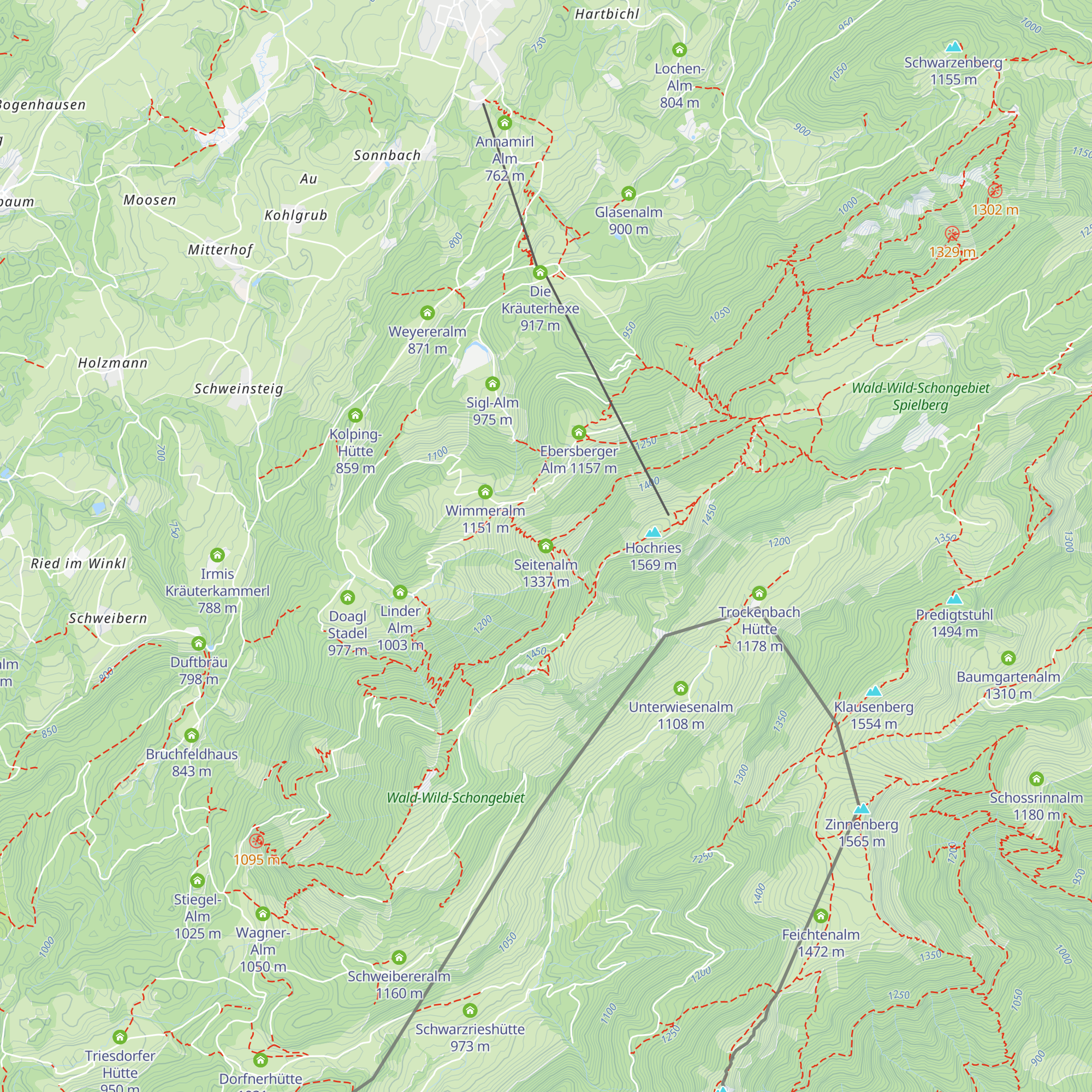 Seitenalm map