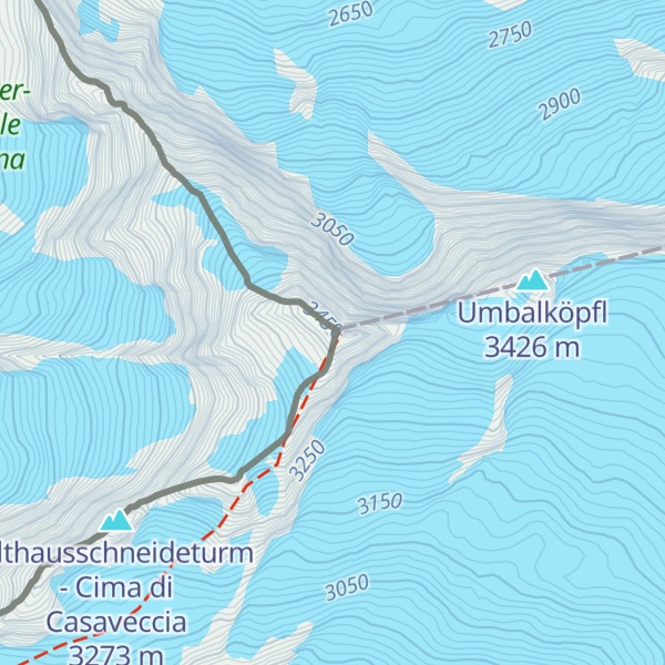 Map of Dreiherrnspitze