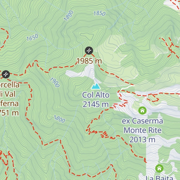Map of Col d'Orlando