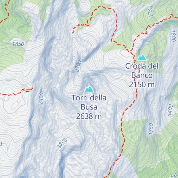 Map of Torri della Busa