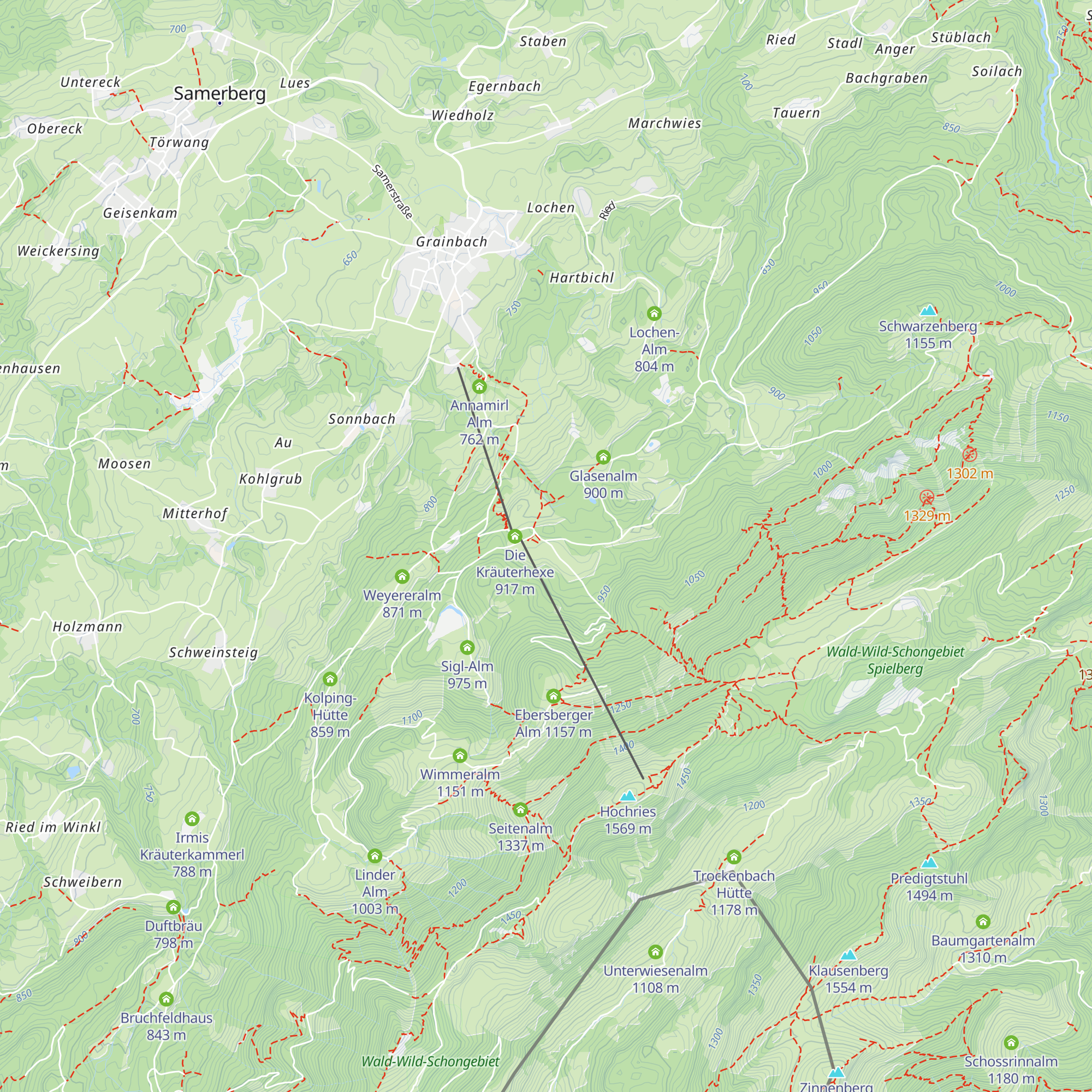 Käseralm map