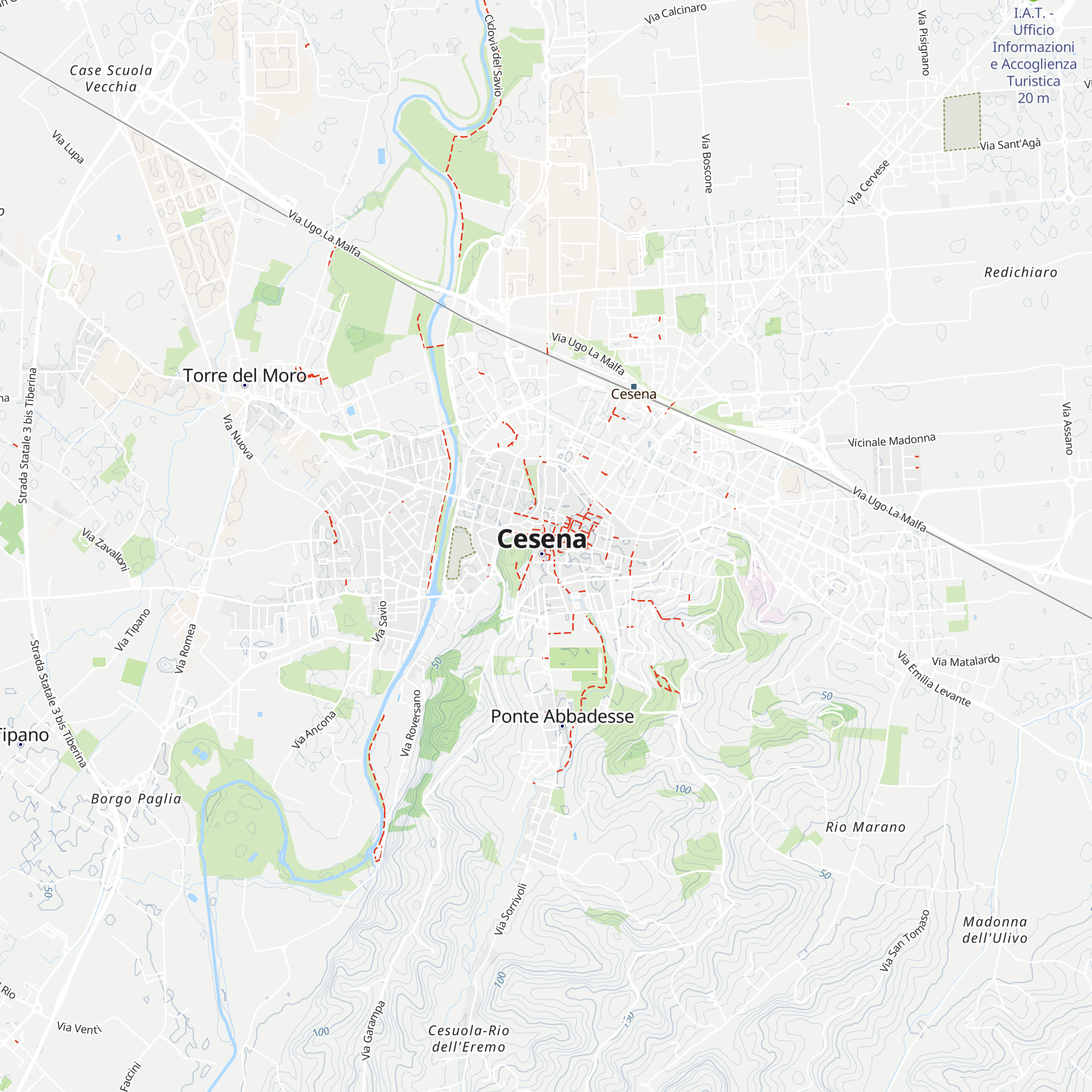 IAT - Ufficio Turistico Cesena map