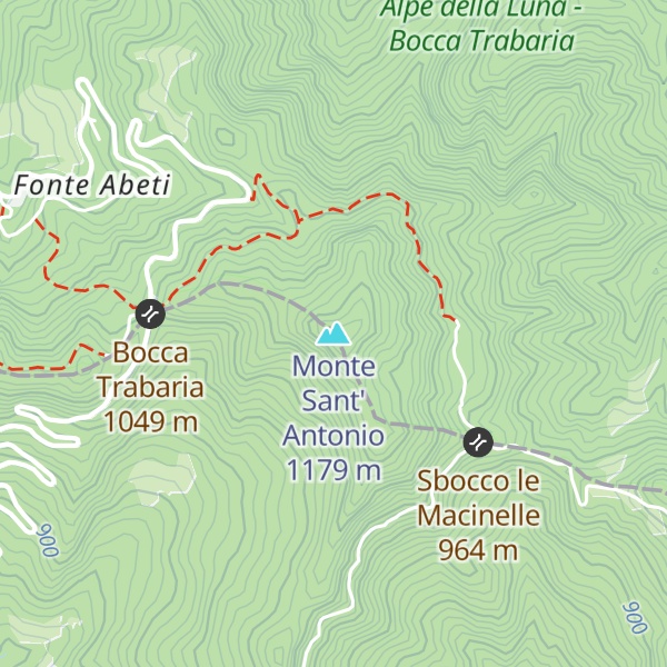 Map of Monte Sant' Antonio