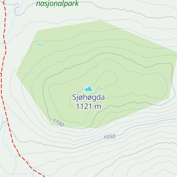 Map of Sjøhøgda