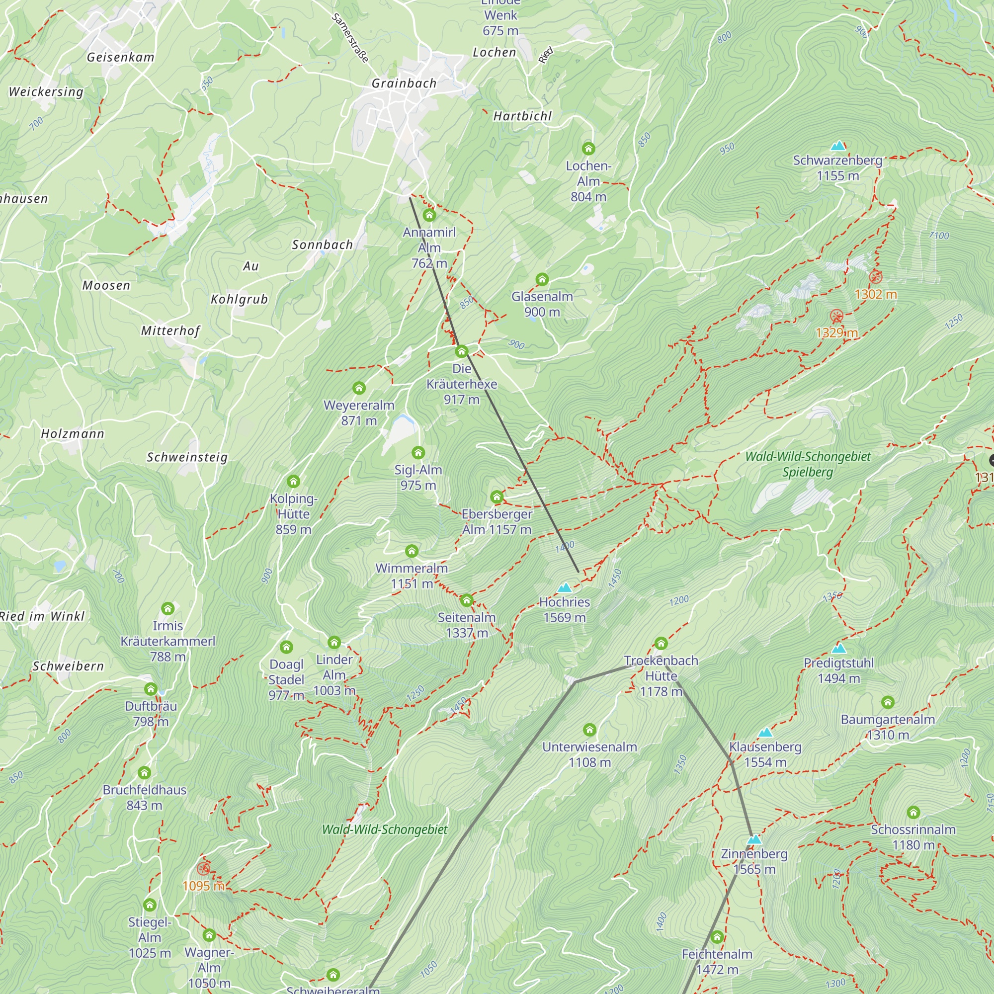 Ebersberger Alm map