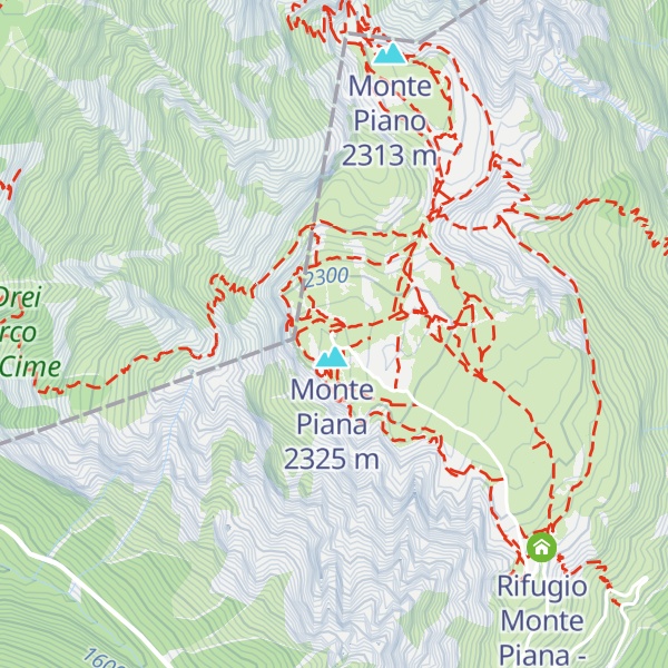 Map of Capanna Carducci