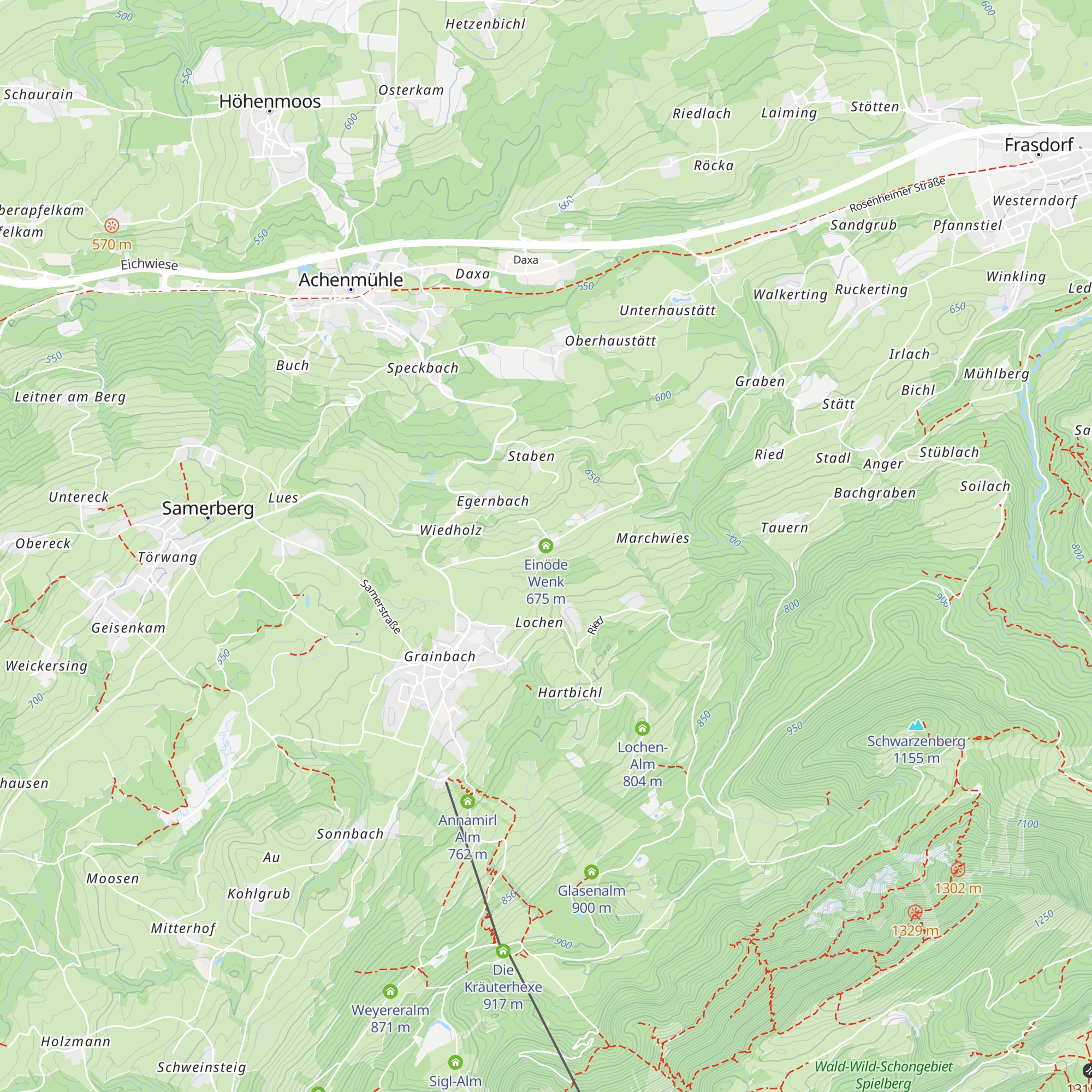 Einöde Wenk map