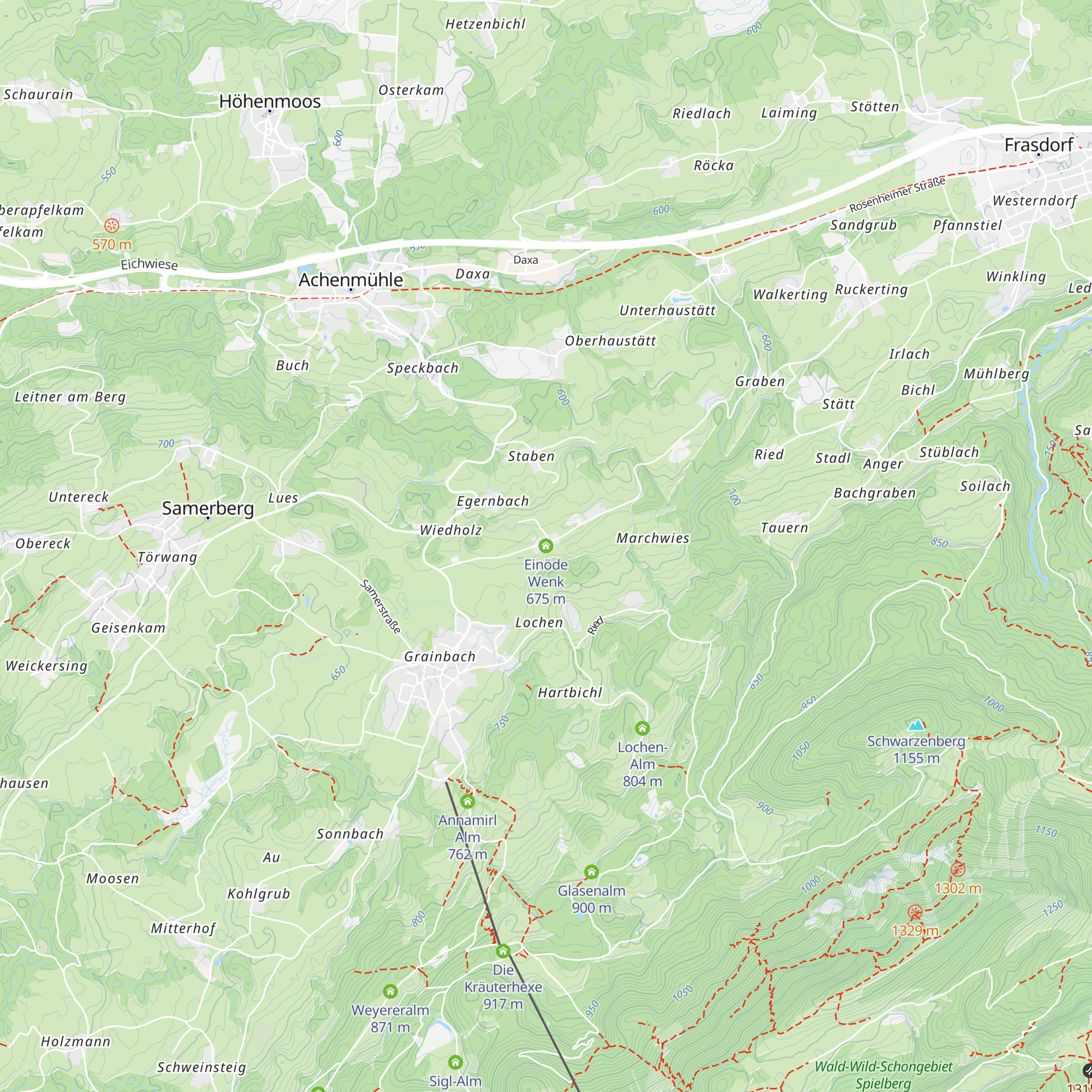 Einöde Wenk map