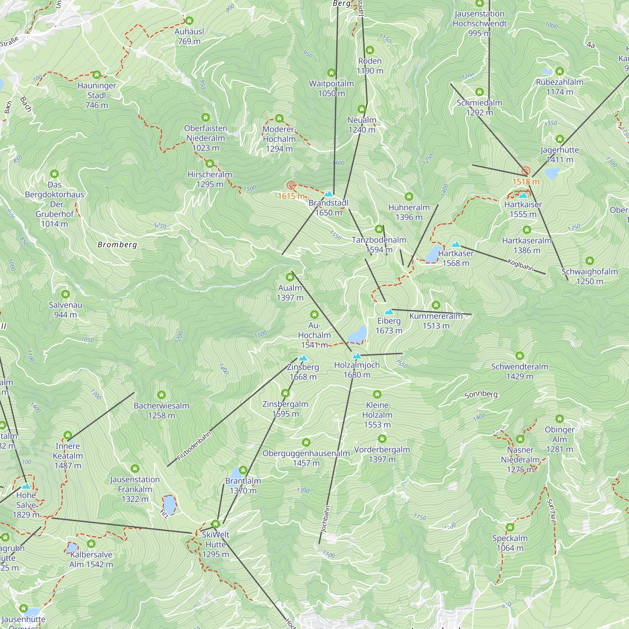 Au-Hochalm map