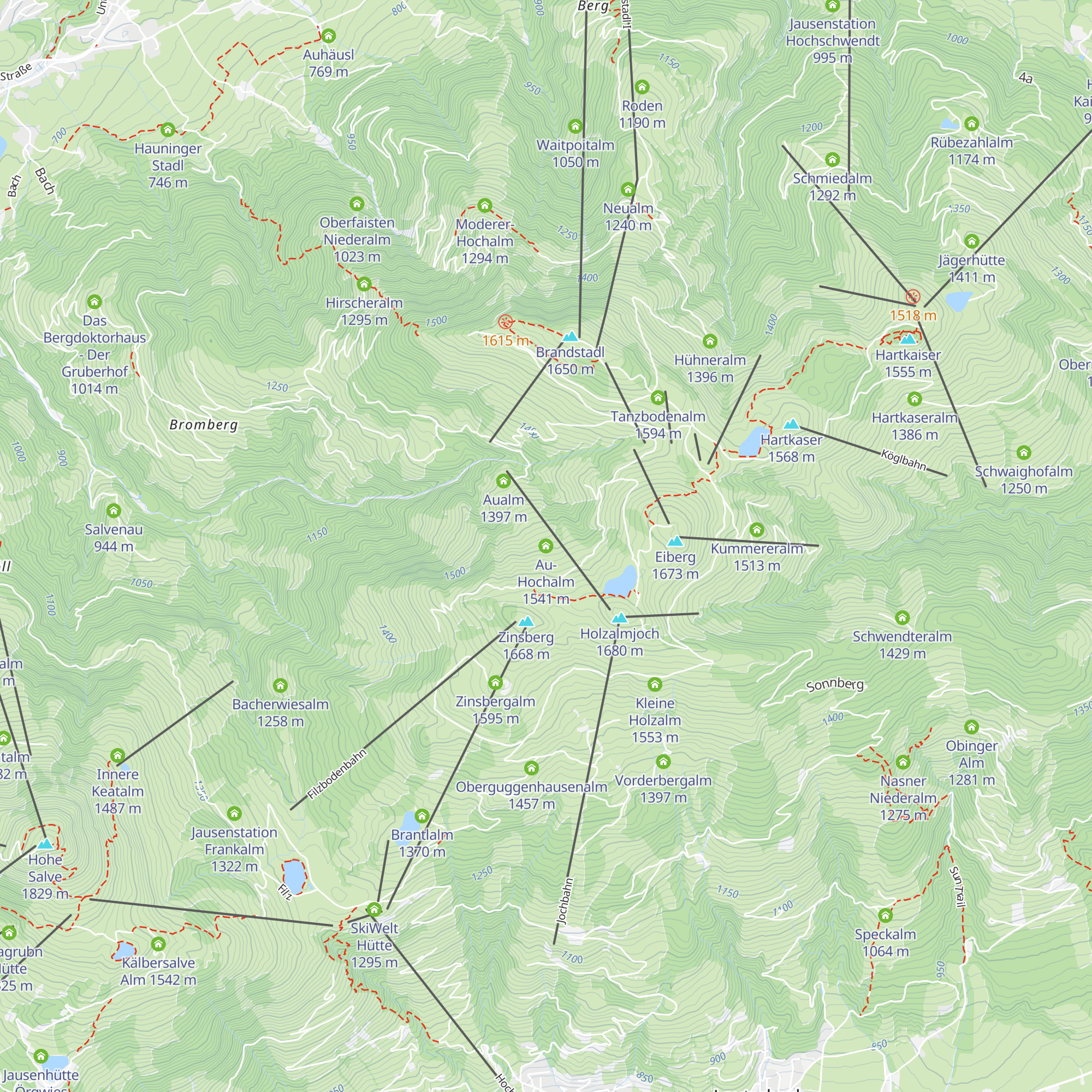 Au-Hochalm map