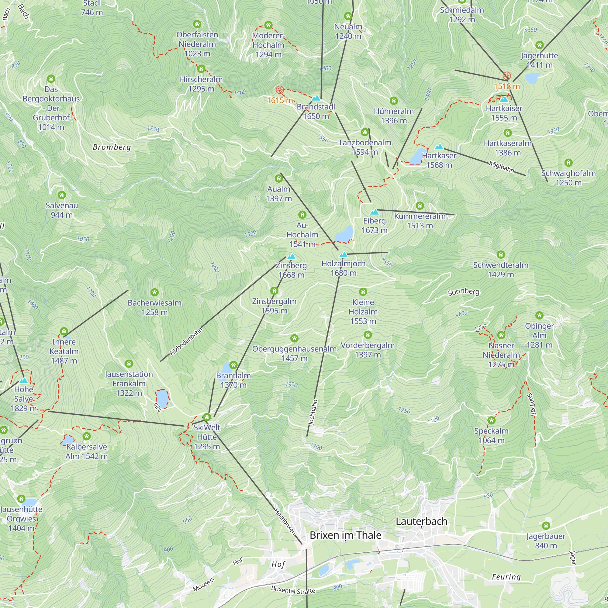 Holzalm map