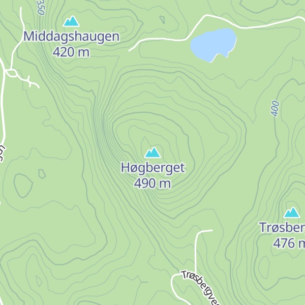 Map of Høgberget