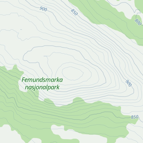 Map of Søndre Litlevonsjøvola