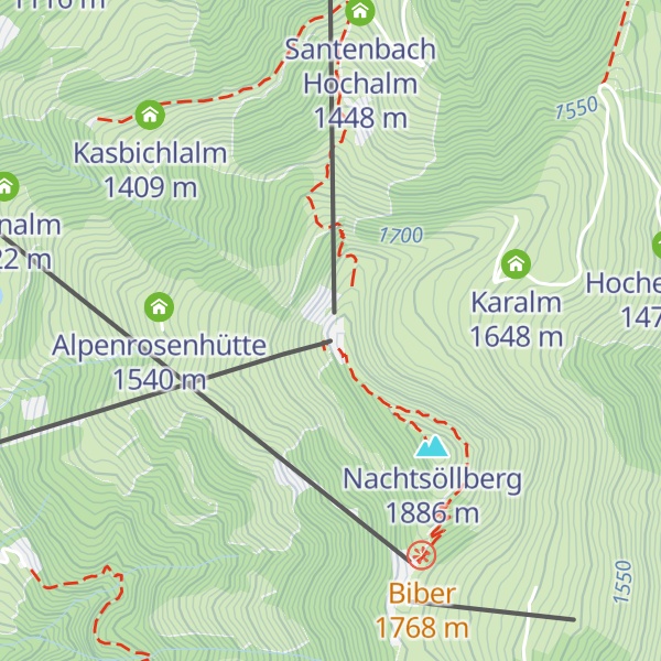 Map of Panoramarestaurant Choralpe