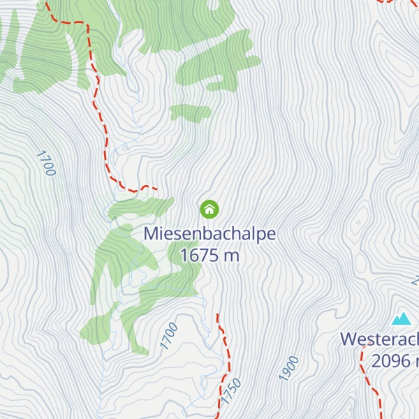 Map of Miesenbachalpe