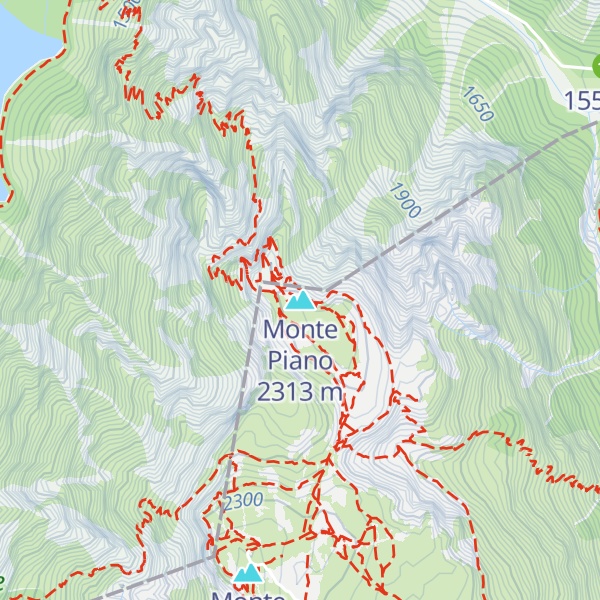 Map of Monte Piano