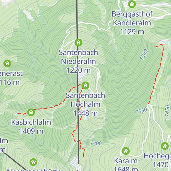 Map of Santenbach Hochalm