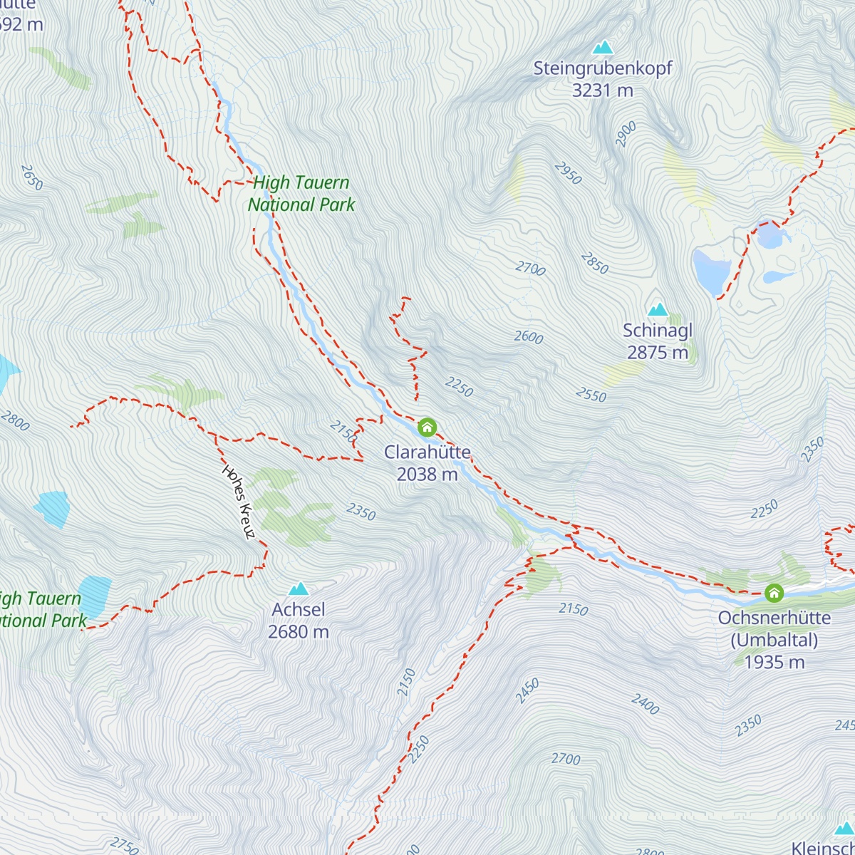 Clarahütte map