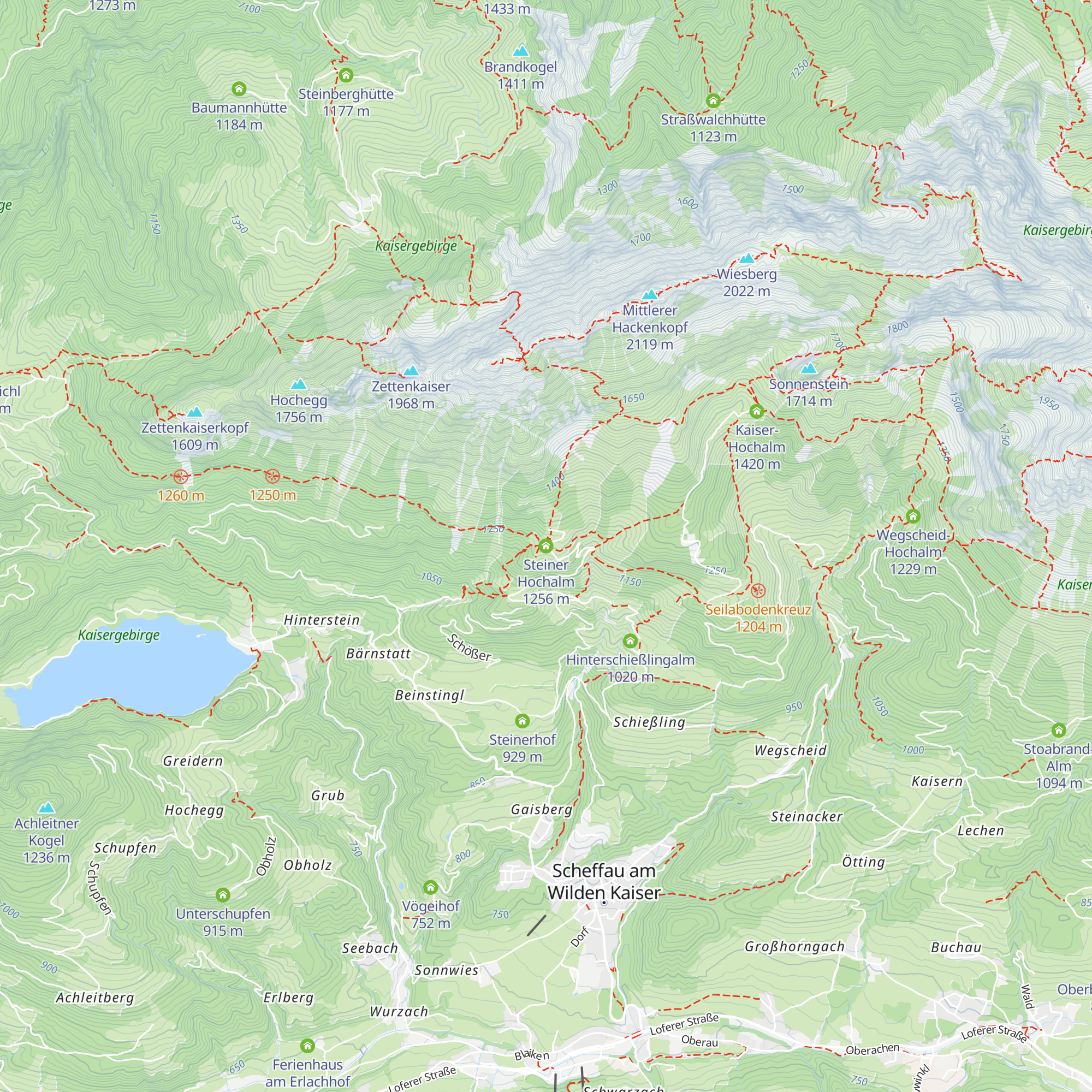 Steiner Hochalm map