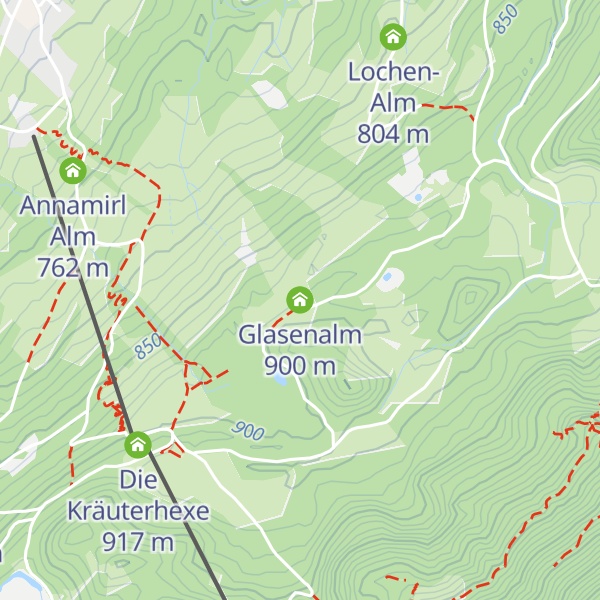 Map of Glasenalm