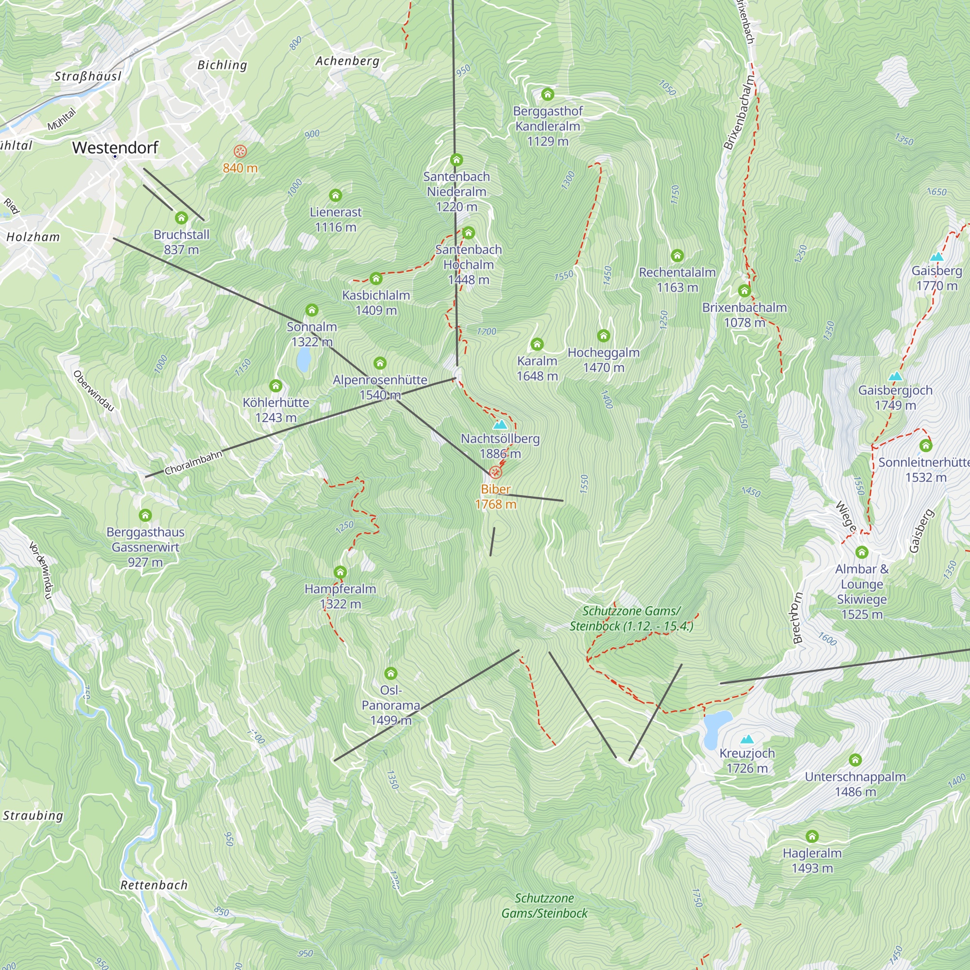Talkaser map