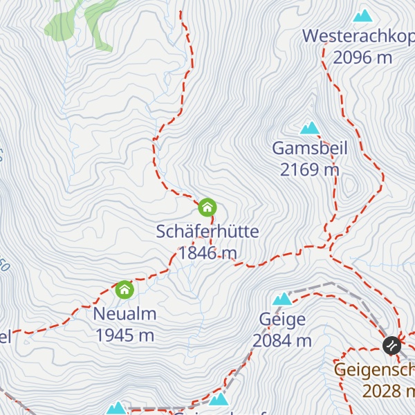 Map of Schäferhütte