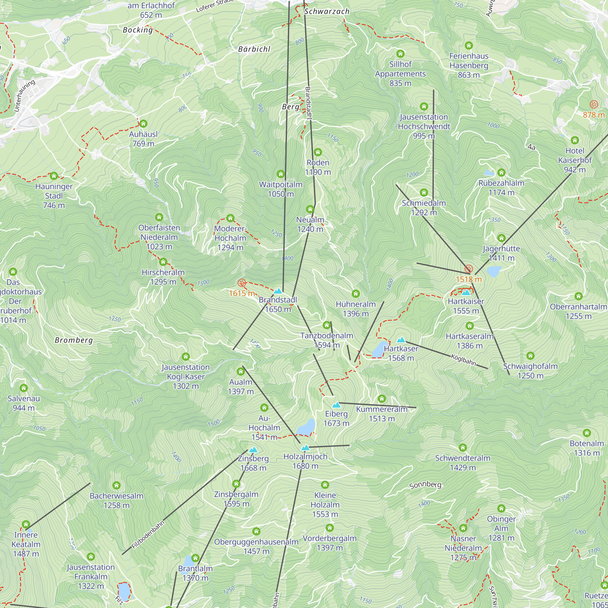 Berggasthof Brandstadl map