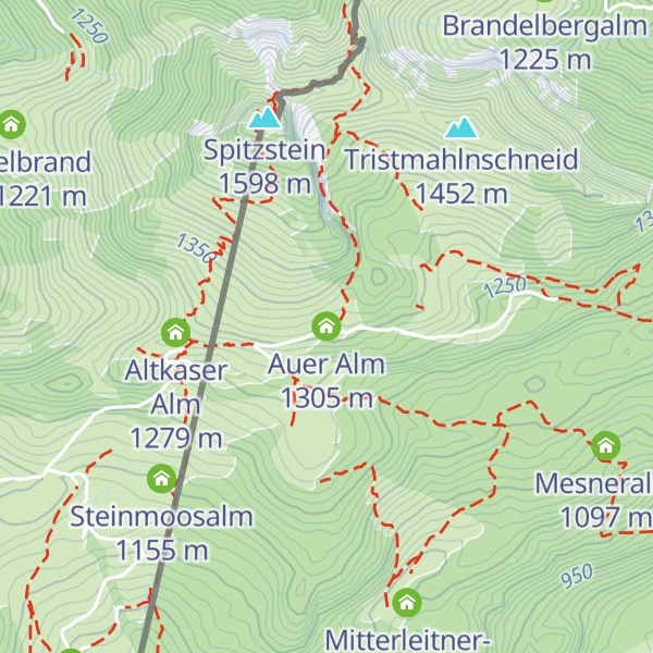 Map of Auer Alm