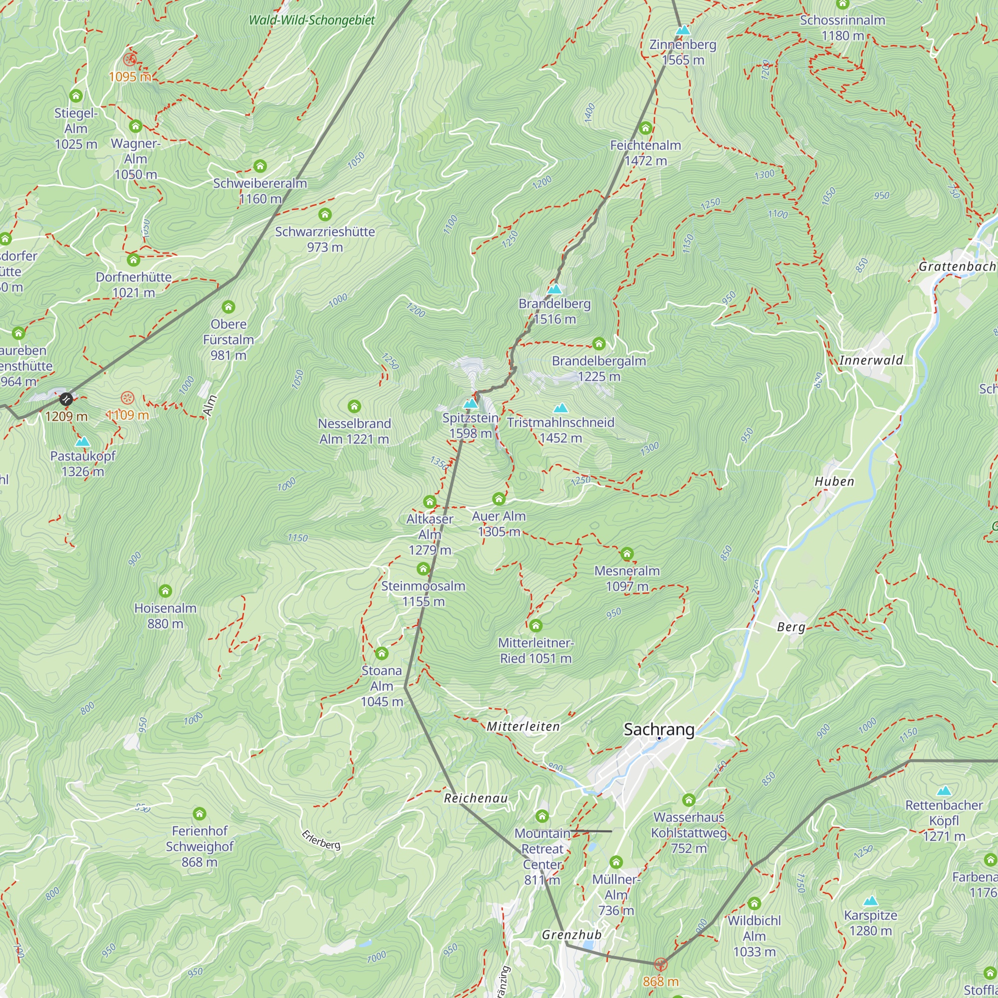 Auer Alm map