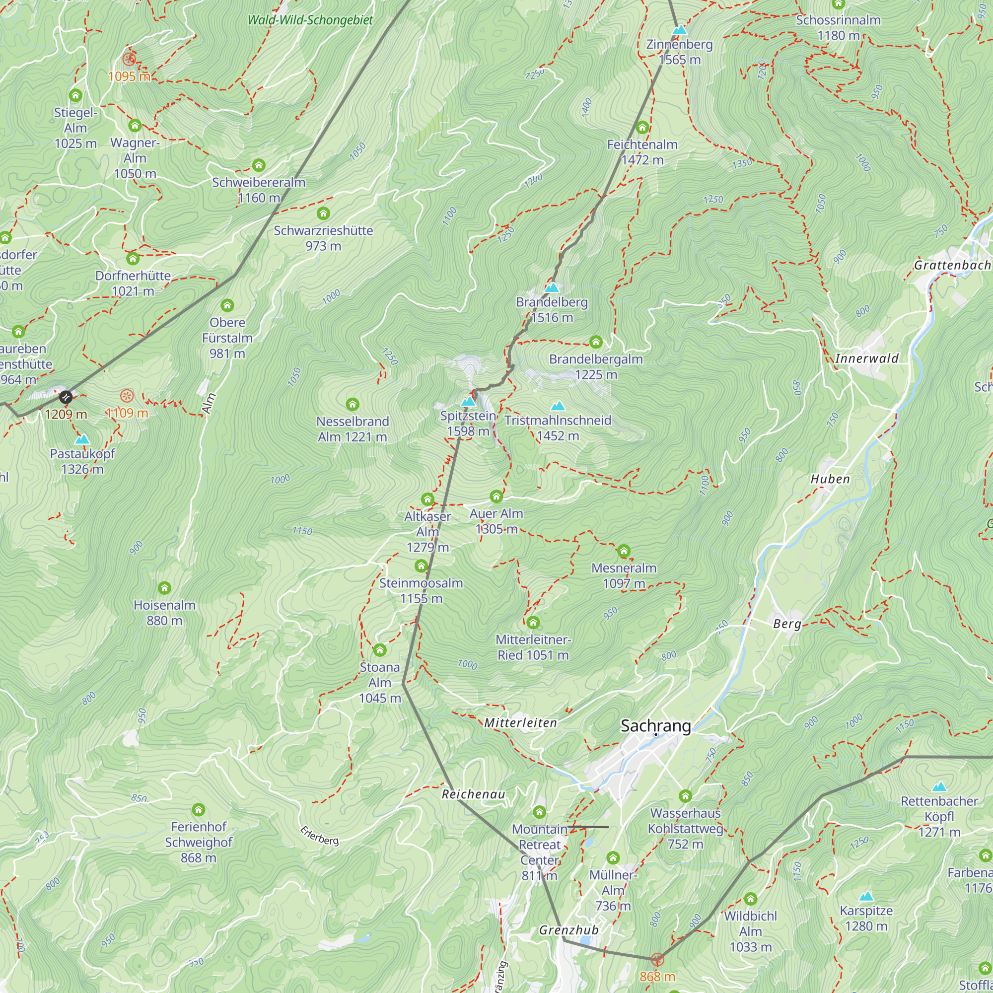 Auer Alm map