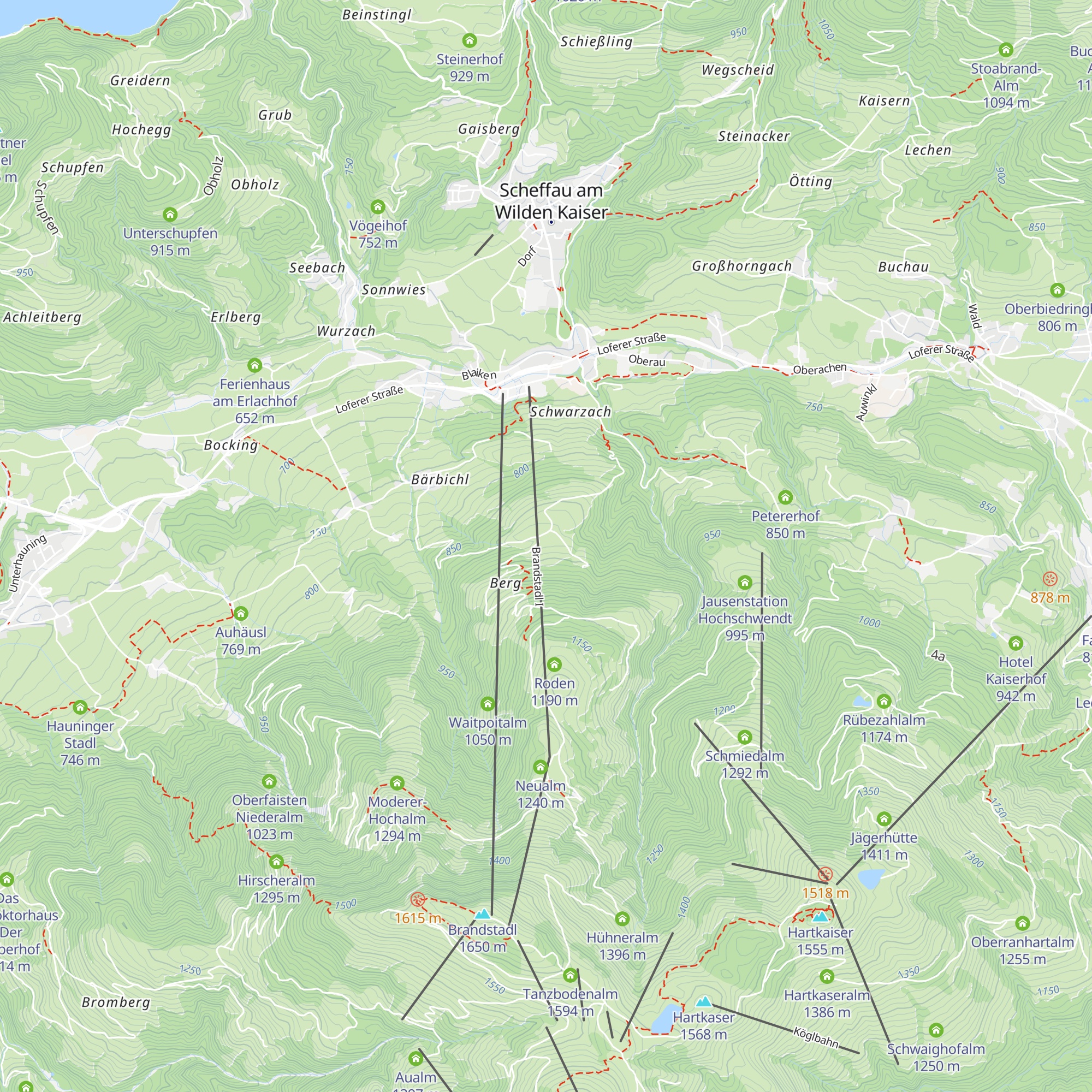 Berggasthof Bavaria map