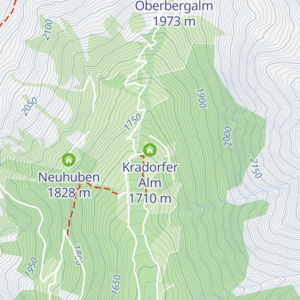 Map of Kradorfer Alm