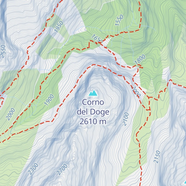 Map of Corno del Doge