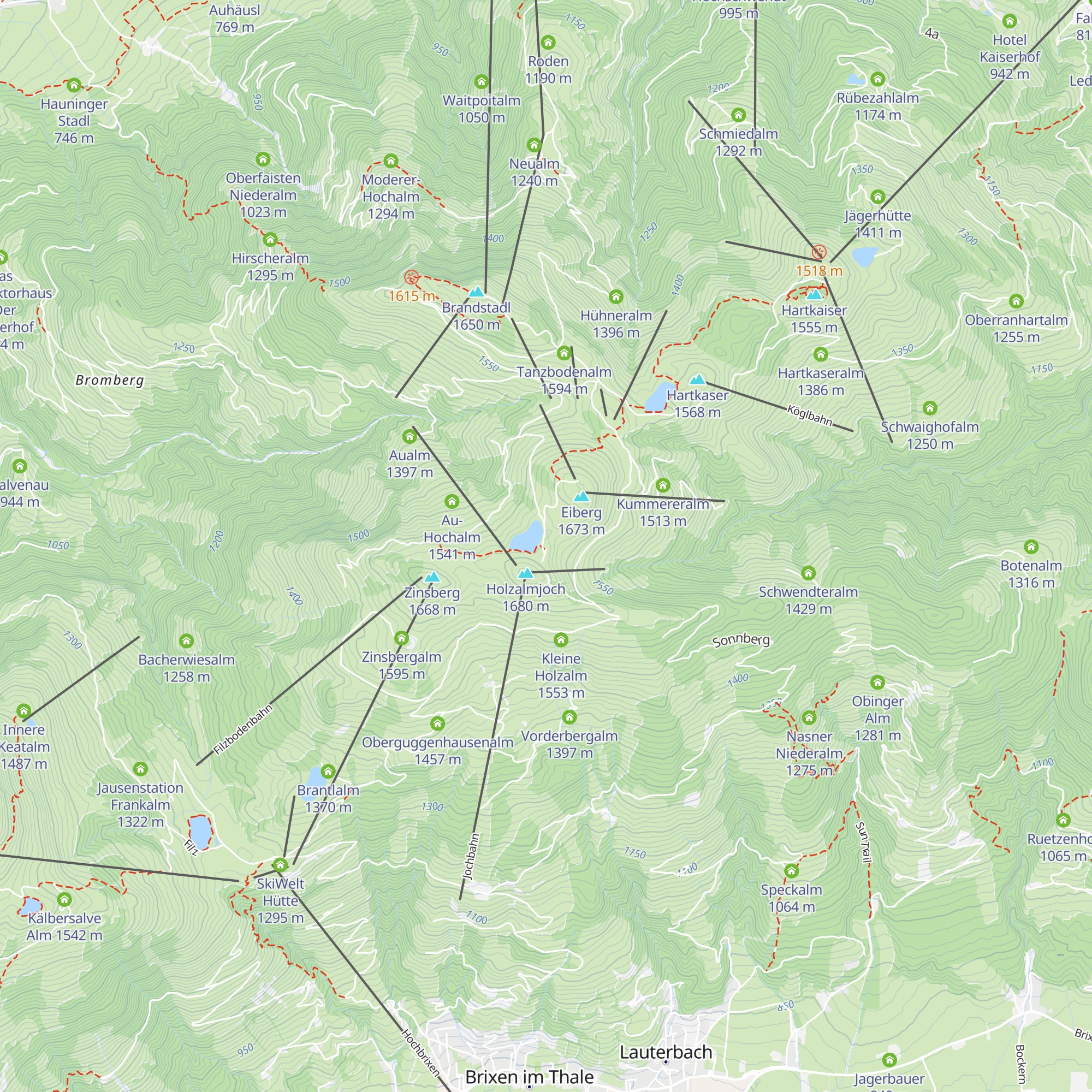 Bergrestaurant Jochstubn map