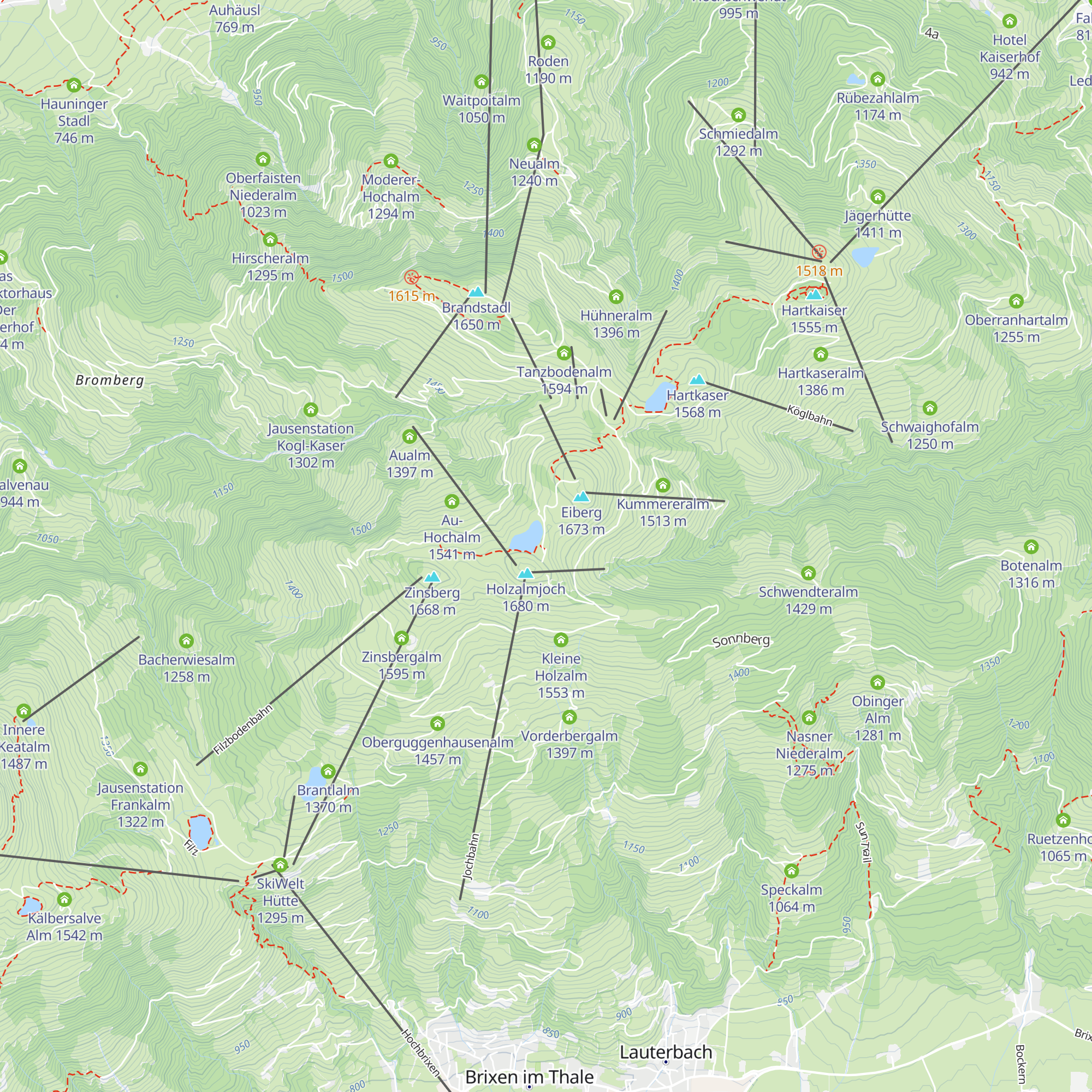 Bergrestaurant Jochstubn map