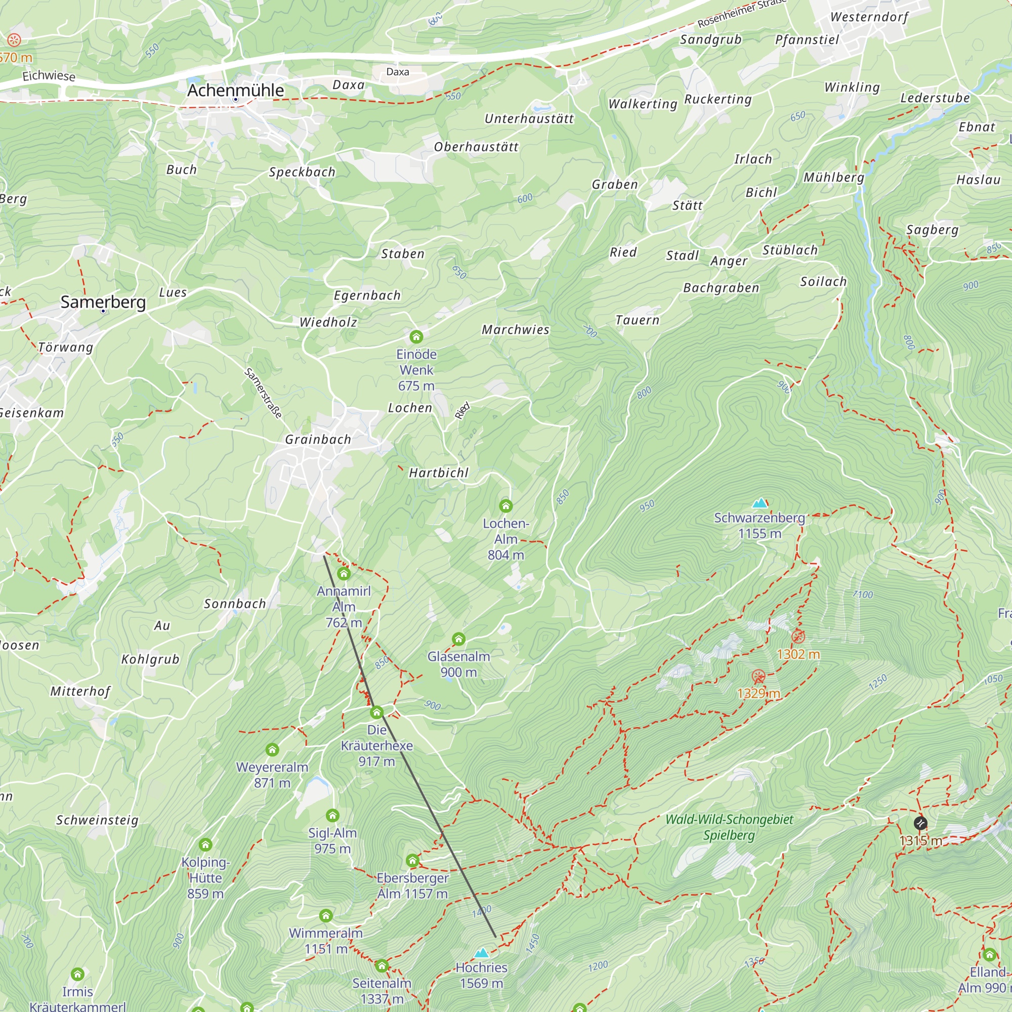 Lochen-Alm map