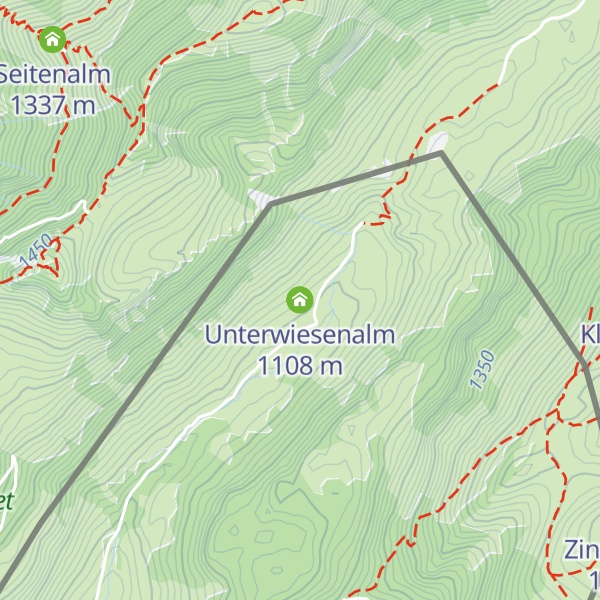 Map of Unterwiesenalm