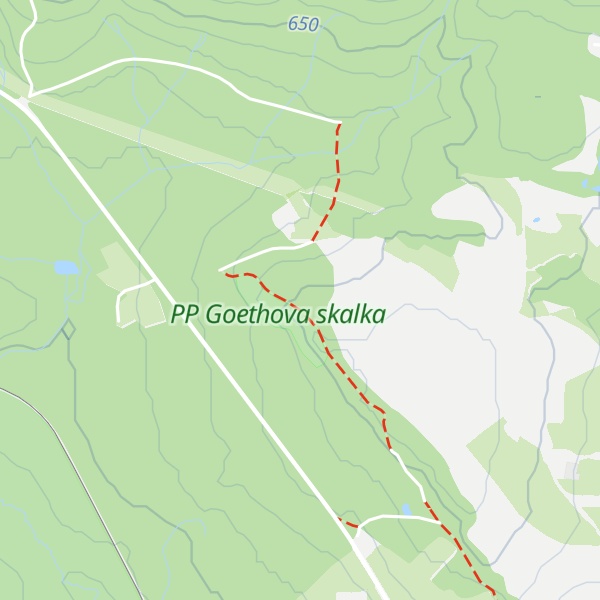 Map of Goethovy skály