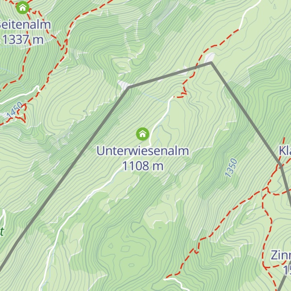 Map of Unterwiesenalm
