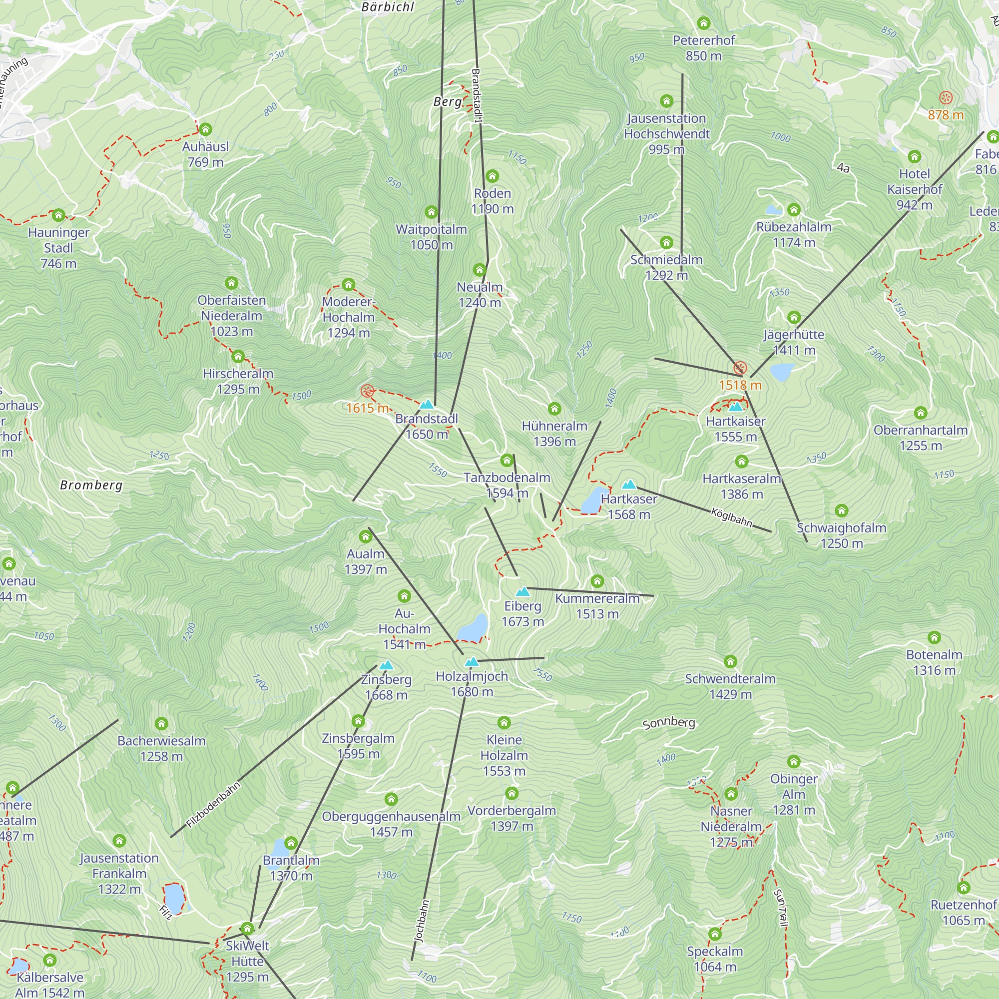 Skihütte Marchental map