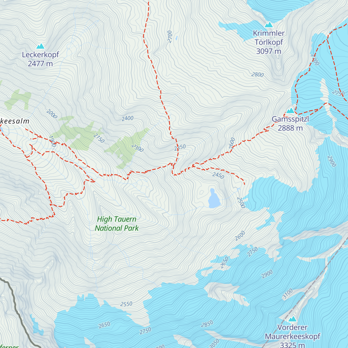 Warnsdorfer Hütte map