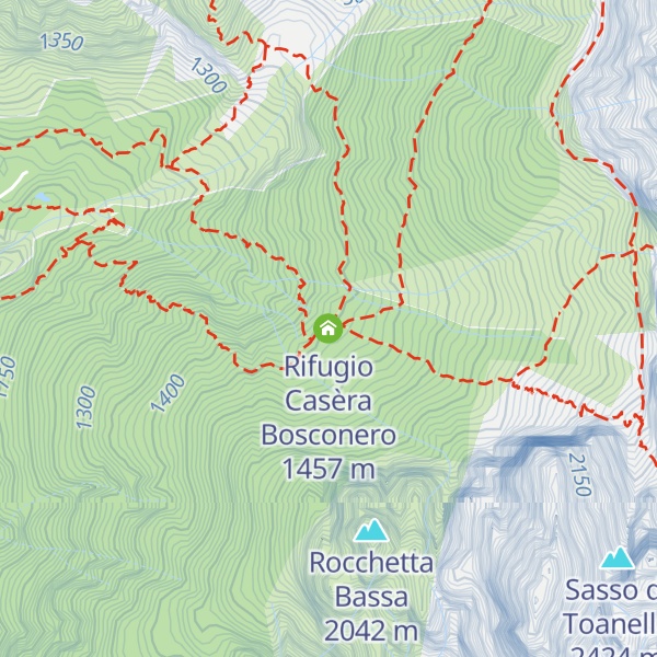 Map of Rifugio Casèra Bosconero