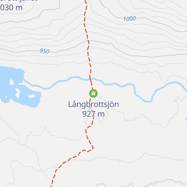 Map of Långbrottsjön