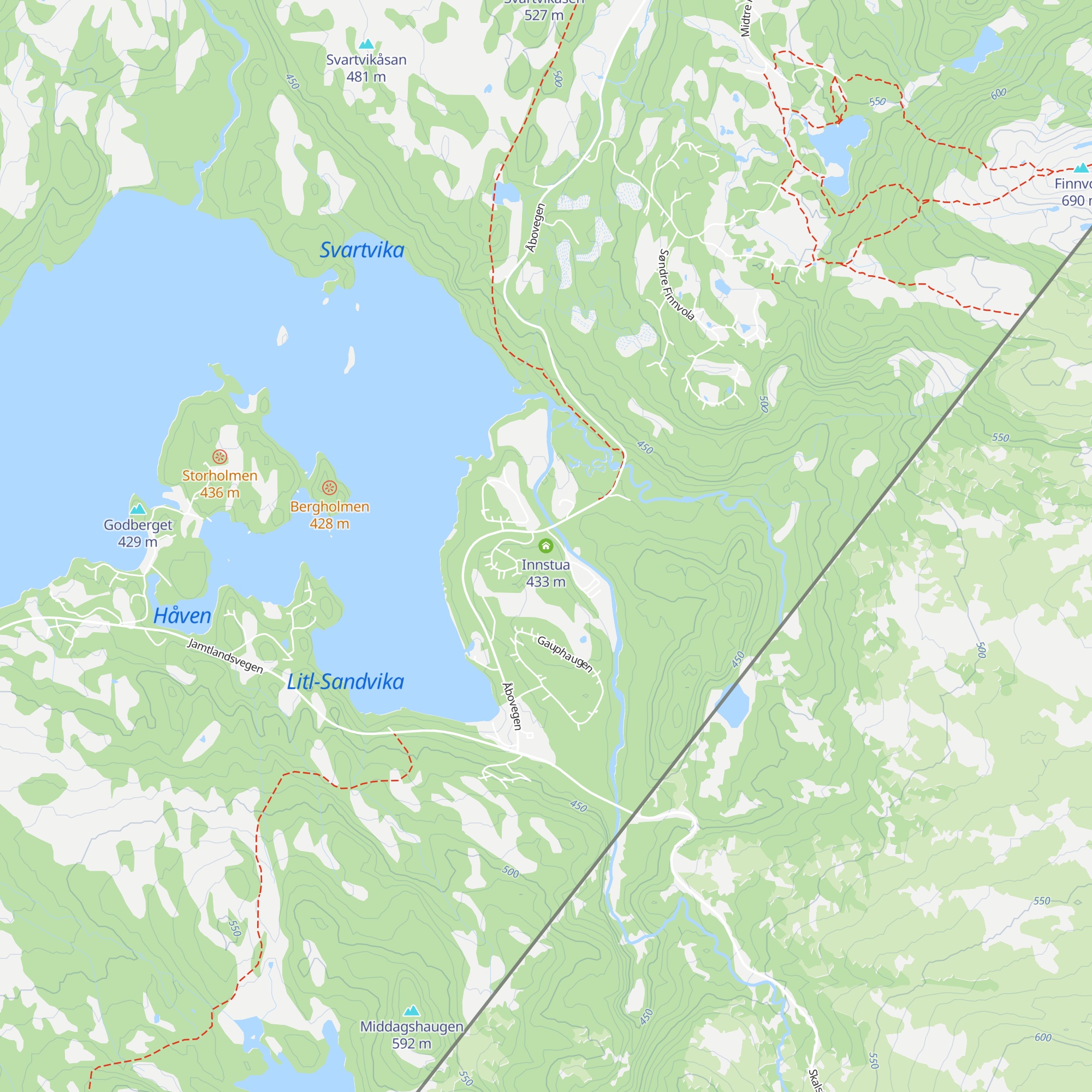 Innstua map