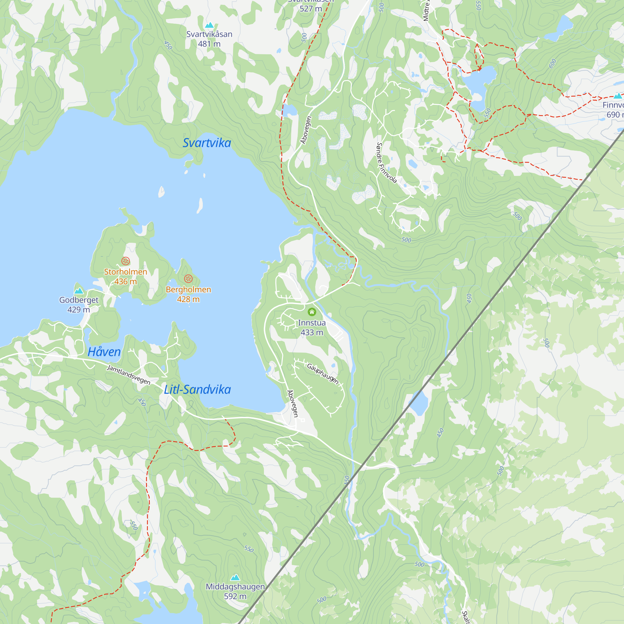 Innstua map