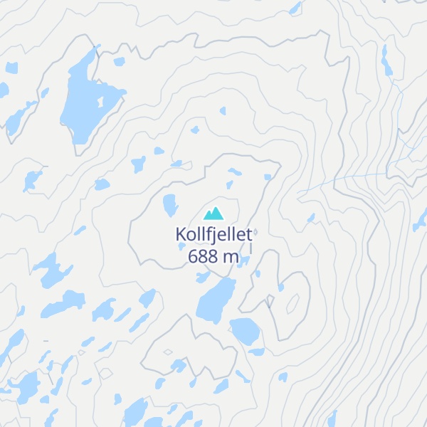 Map of Kollfjellet