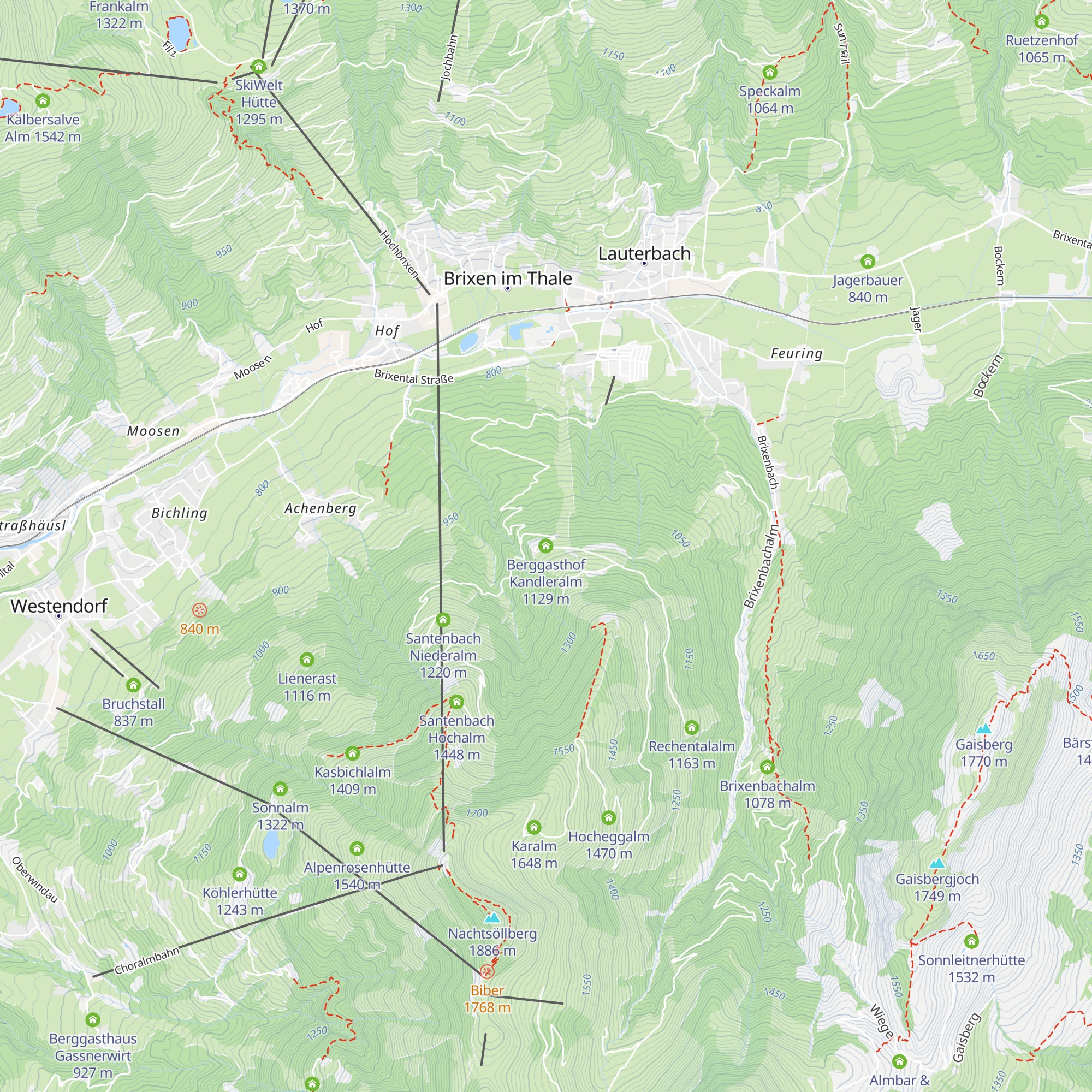 Berggasthof Kandleralm map
